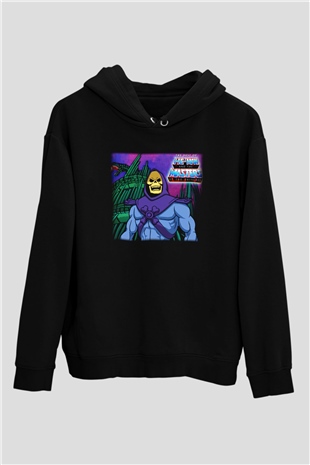 He-Man and the Masters of Universe Siyah Unisex Kapüşonlu Sweatshirt