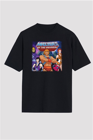 He-Man and the Masters of Universe Siyah Unisex Oversize Tişört