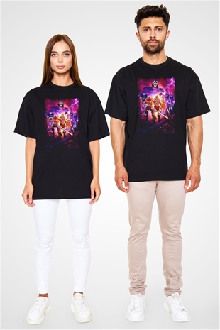 He-Man and the Masters of Universe Siyah Oversize Tişört