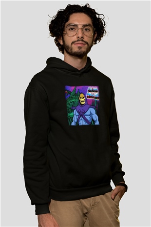 He-Man and the Masters of Universe Siyah Unisex Kapüşonlu Sweatshirt