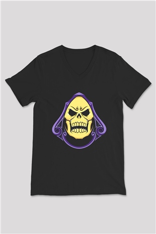 He-Man and the Masters of Universe Siyah Unisex V Yaka Tişört