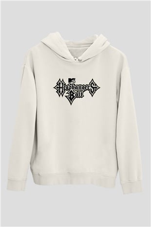 Headbangers Ball Beyaz Unisex Kapşonlu Sweatshirt