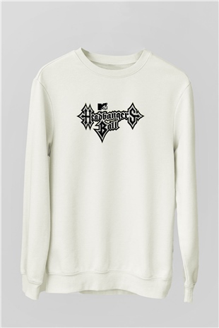 Headbangers Ball Beyaz Unisex Sweatshirt