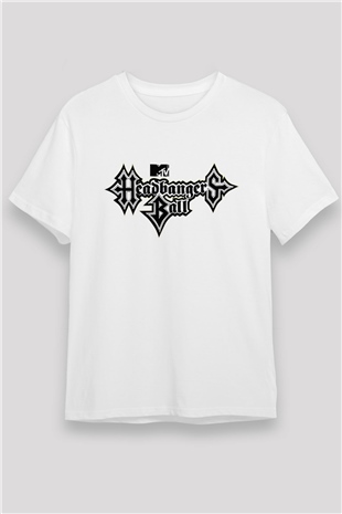 Headbangers Ball Beyaz Unisex Tişört T-Shirt