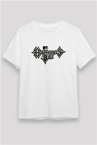 Headbangers Ball Beyaz Unisex Tişört T-Shirt