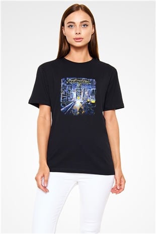 Heathen Baskılı Unisex Siyah Tişört