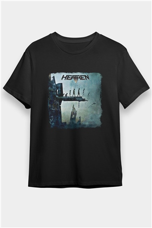 Heathen Baskılı Unisex Siyah Tişört