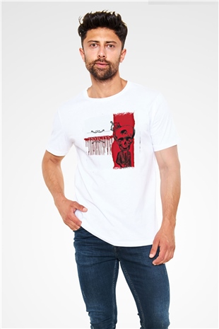 Heaven Shall Burn Baskılı Unisex Beyaz Tişört