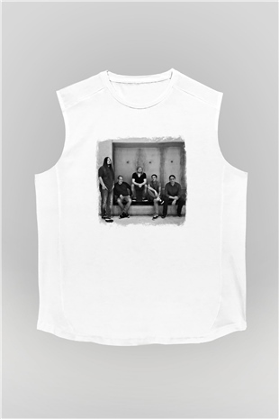 Heaven Shall Burn Baskılı Unisex Beyaz Kolsuz Tişört