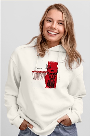 Heaven Shall Burn Baskılı Unisex Beyaz Hoodie
