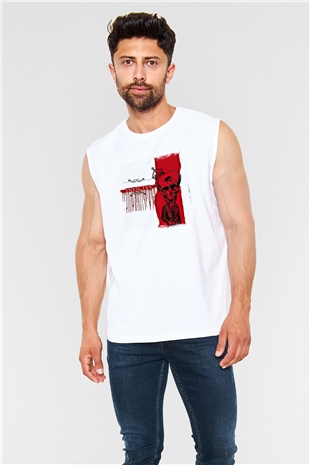Heaven Shall Burn Baskılı Unisex Beyaz Kolsuz Tişört