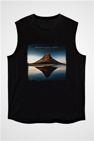 Heaven Shall Burn Baskılı Unisex Siyah Kolsuz Tişört