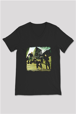 Heaven Shall Burn Baskılı Unisex Siyah V Yaka Tişört