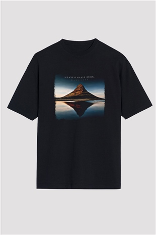 Heaven Shall Burn Baskılı Unisex Siyah Oversize Tişört