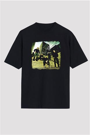 Heaven Shall Burn Baskılı Unisex Siyah Oversize Tişört