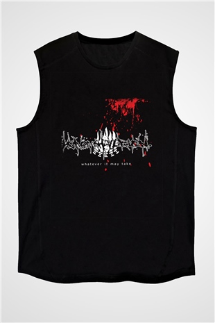 Heaven Shall Burn Baskılı Unisex Siyah Kolsuz Tişört