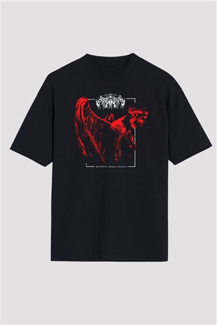 Heaven Shall Burn Siyah Oversize Tişört Oversize T-shirt - TişörtFabrikası