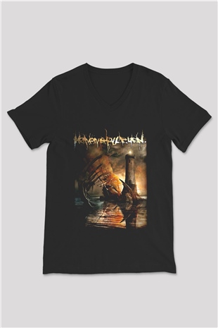 Heaven Shall Burn Siyah Unisex V Yaka Tişört T-Shirt