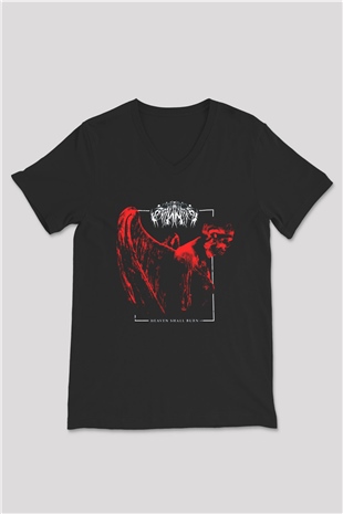 Heaven Shall Burn Siyah Unisex V Yaka Tişört