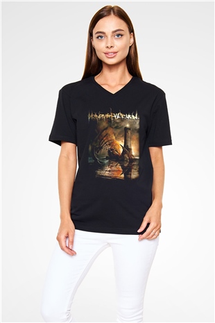 Heaven Shall Burn Siyah Unisex V Yaka Tişört T-Shirt
