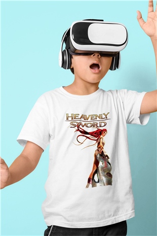 Heavenly Sword Beyaz Unisex Çocuk Tişört