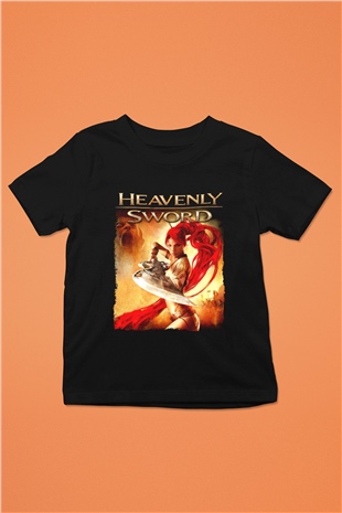 Heavenly Sword Siyah Unisex Çocuk Tişört