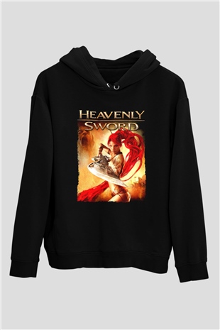 Heavenly Sword Siyah Unisex Hoodie