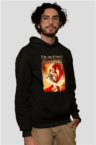 Heavenly Sword Siyah Unisex Hoodie