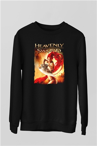 Heavenly Sword Siyah Unisex Sweatshirt
