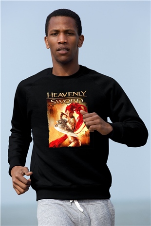 Heavenly Sword Siyah Unisex Sweatshirt