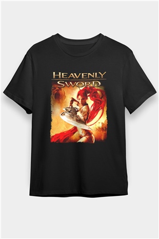 Heavenly Sword Siyah Unisex Tişört T-Shirt