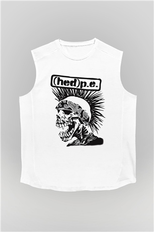 Hed PE Beyaz Unisex Kolsuz Tişört