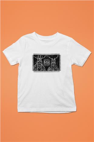 Heilung Baskılı Beyaz Unisex Beyaz Çocuk Tişört - Tshirt