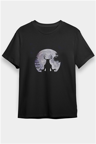 Heilung Baskılı Unisex Siyah Tişört - Tshirt