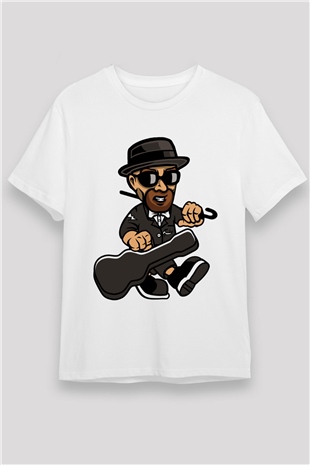 Heisenberg Gentleman Baskılı Unisex Beyaz Tişört