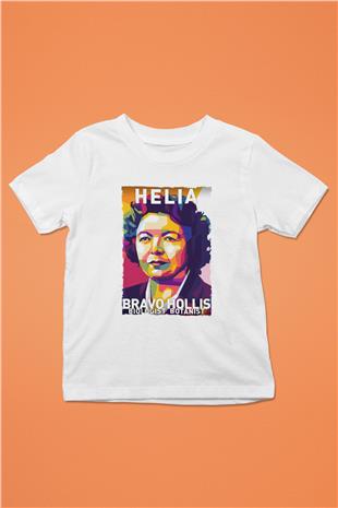 Helia Bravo Hollis Baskılı Unisex Beyaz Çocuk Tişörtü - Tshirt