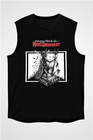 Hellhammer Siyah Unisex Kolsuz Tişört