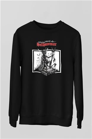 Hellhammer Siyah Unisex Sweatshirt
