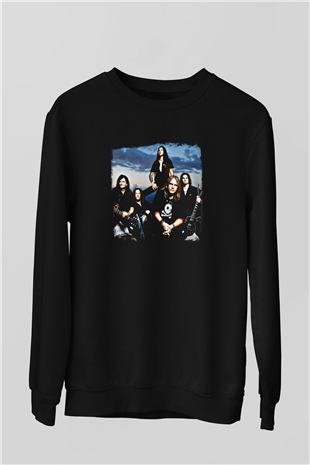 Helloween Baskılı Unisex Siyah Sweatshirt