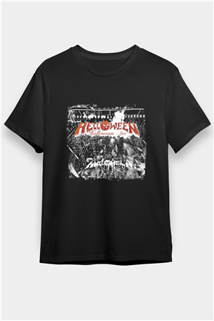 Helloween Baskılı Unisex Siyah Tişört