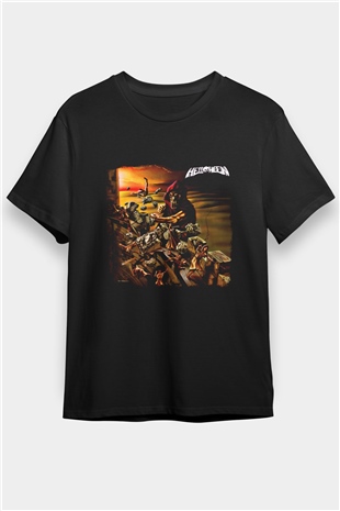 Helloween Baskılı Unisex Siyah Tişört