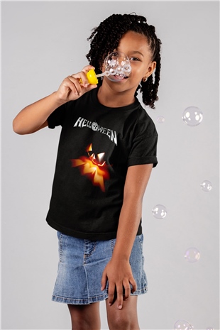 Helloween Siyah Unisex Çocuk Tişört