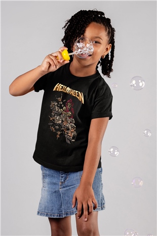 Helloween Siyah Unisex Çocuk Tişört