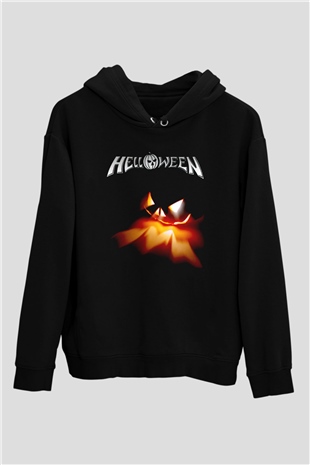 Helloween Siyah Unisex Kapüşonlu Sweatshirt