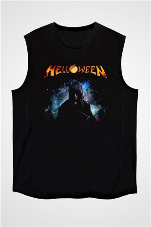 Helloween Siyah Unisex Kolsuz Tişört