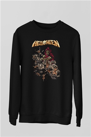 Helloween Siyah Unisex Sweatshirt
