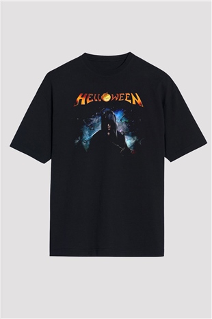 Helloween Siyah Oversize Tişört Oversize T-shirt - TişörtFabrikası