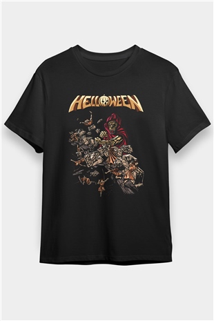 Helloween Siyah Unisex Tişört T-Shirt - TişörtFabrikası