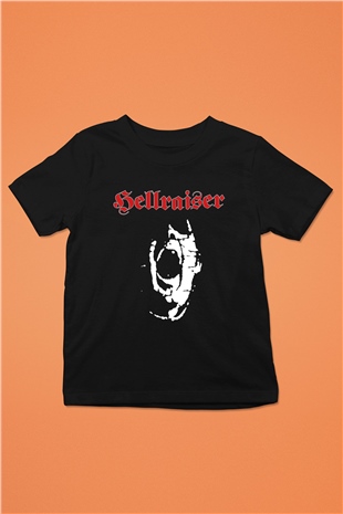 Hellraiser Baskılı Siyah Unisex Çocuk Tişört