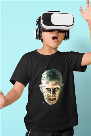 Hellraiser Baskılı Siyah Unisex Çocuk Tişört